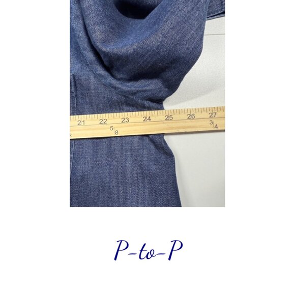 Liz Claiborne Women's Tunic Top - Dark Denim - NWT Casual and Chic - Picture 7 of 8